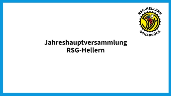 RSG Hellern Jahreshauptversammlung